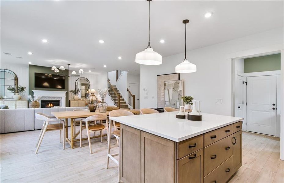 Furnished interior view inside a new home in Hunters Creek, Flowery Branch (Image 7).