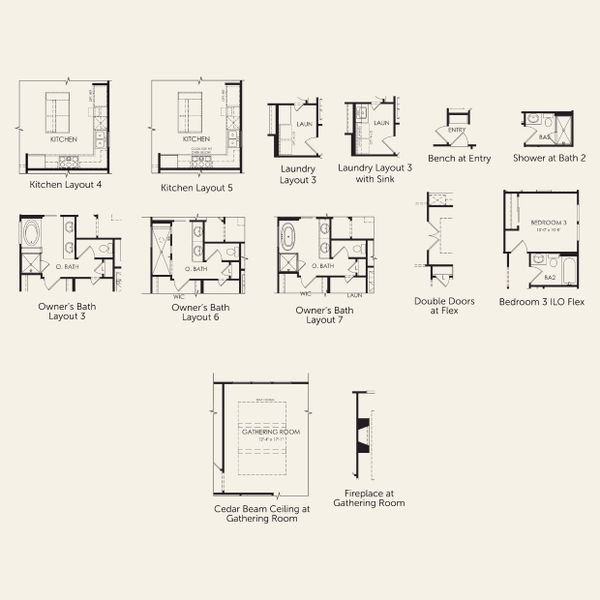 2D floor plan layout for the Prosperity by Del Webb in Sun City Texas, Georgetown, TX (Image 5).