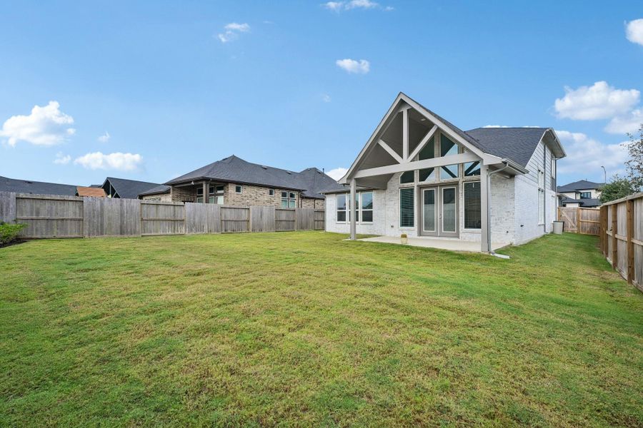 Large backyard