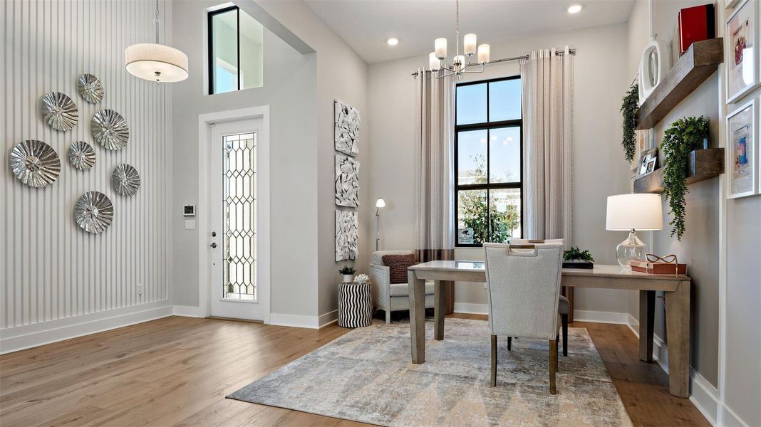 Furnished interior view inside a new home in Cresswind Palm Beach at Westlake, Westlake (Image 14).