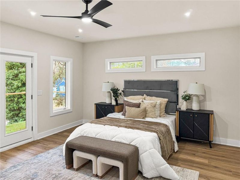 Furnished interior view inside a new home in , Atlanta (Image 42).