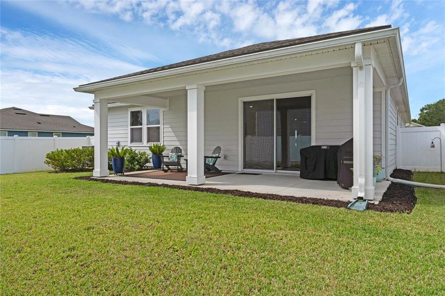 Exterior details and patio area of a home in , St. Augustine (Image 4). Exterior details and patio area of a home in , St. Augustine (Image 4).