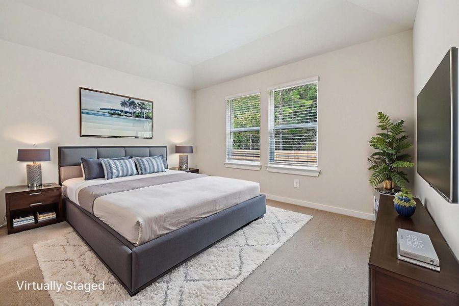 Furnished interior view inside a new home in Landing Meadows - Traditional Series, New Caney (Image 8).