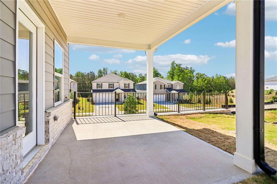 Exterior details and patio area of a home in Harmony Manor, Fairburn (Image 36). Exterior details and patio area of a home in Harmony Manor, Fairburn (Image 36).