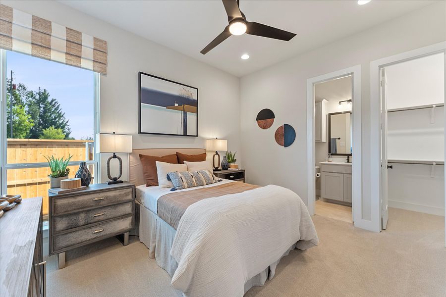 Furnished interior view inside a new home in Estates at Rockhill, Frisco (Image 24).