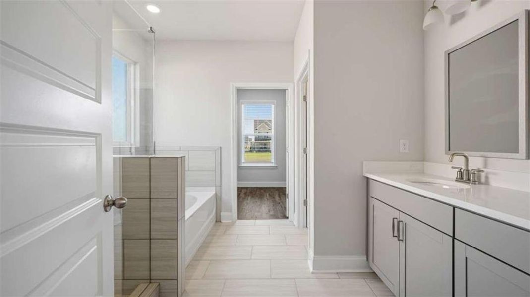 Furnished interior view inside a new home in Heritage Pointe, Senoia (Image 10).