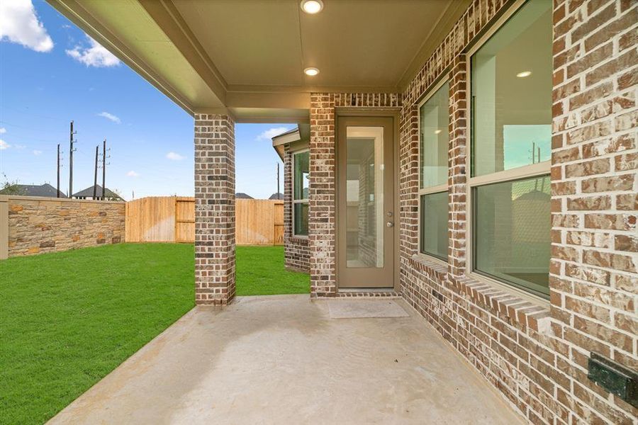 Spacious Rear Patio