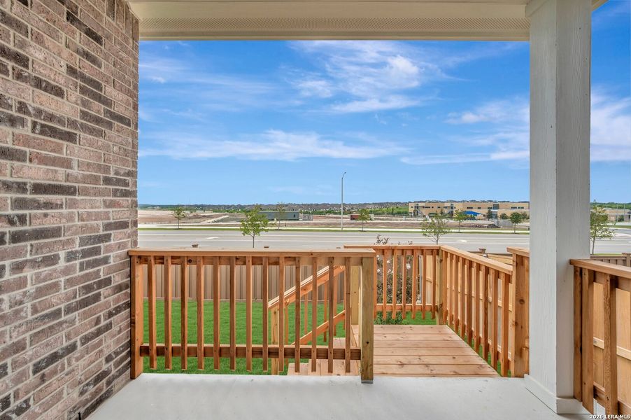 Exterior details and patio area of a home in Mayfair - Select Garden Series, New Braunfels (Image 2).