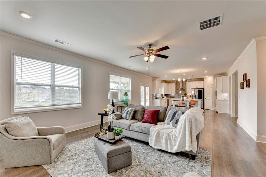 Furnished interior view inside a new home in , Cumming (Image 40).