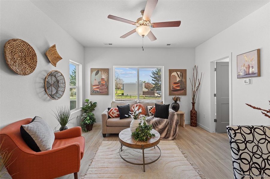 Furnished interior view inside a new home in , Colorado Springs (Image 17).