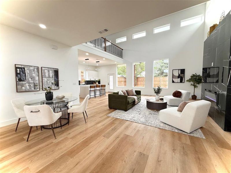 Furnished interior view inside a new home in , Dallas (Image 11).