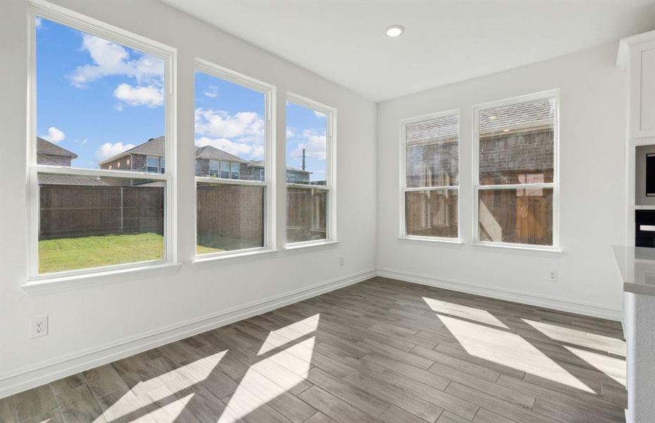 Bright dining room *real home pictured