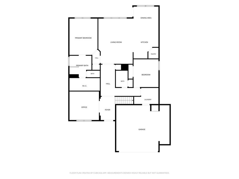 2D floor plan layout of this home in Deer Trail Estates, Conroe, TX (Image 6).