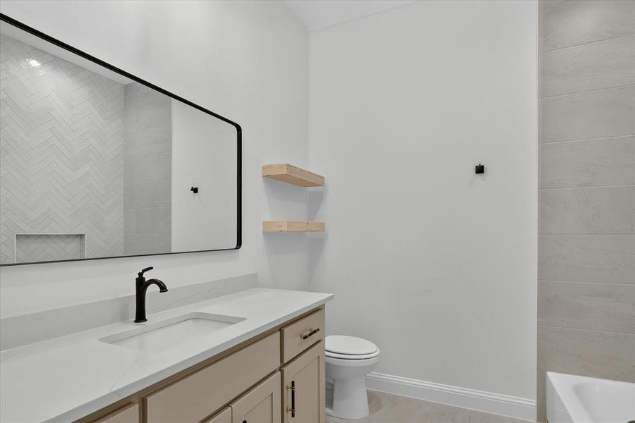Furnished interior view inside a new home in , Godley (Image 10).