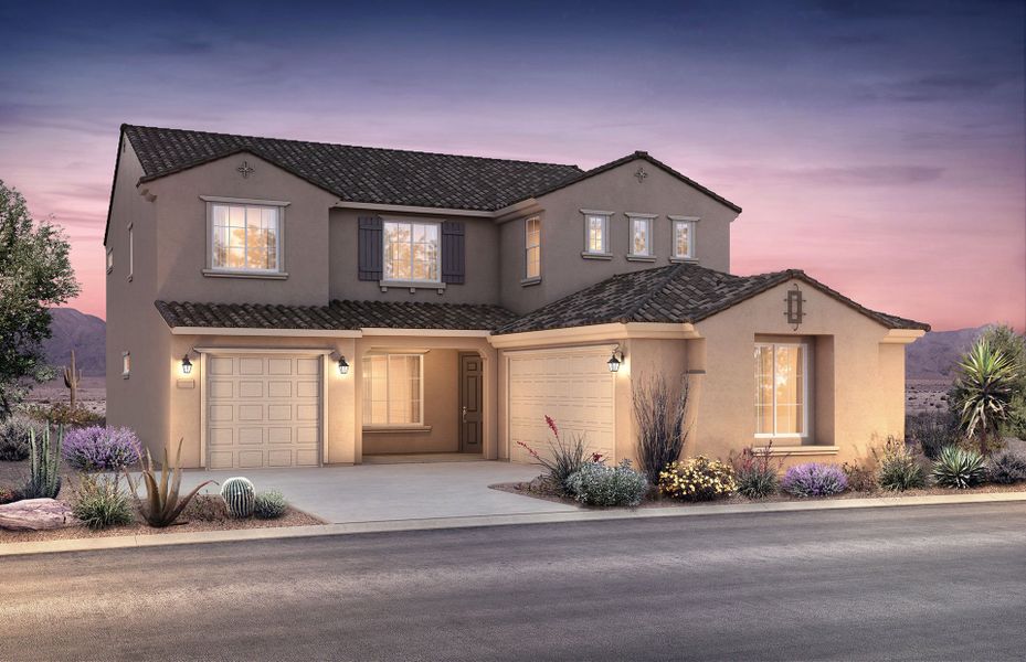 Representative exterior photo of a completed home built from the Starwood by Pulte Homes in Allen Ranches, Litchfield Park, AZ (Image 18).