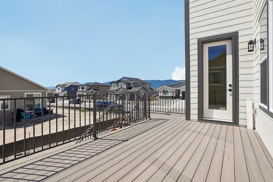 Exterior details and patio area of a home in Jackson Creek North, Monument (Image 33).