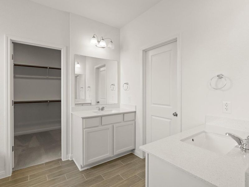 Furnished interior view inside a new home in Cool Water at Sonterra, Jarrell (Image 13).