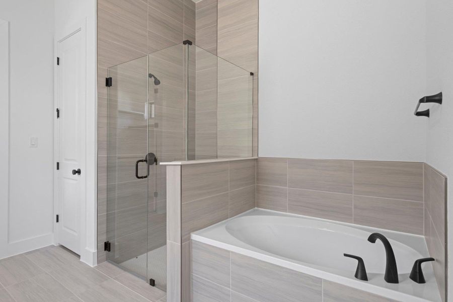 Primary Bath retreat with garden tub & walk-in shower