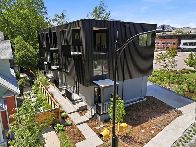 Front exterior of a new home in , Boulder, CO, highlighting curb appeal (Image 25).