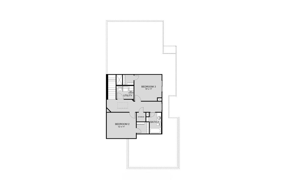 2D floor plan layout for the The Bronte - Walden on Lake Conroe by Legend Homes in Lake Conroe Area Homes, Montgomery, TX (Image 4).