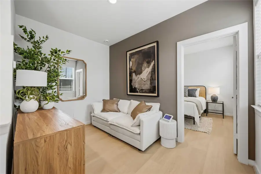 Furnished interior view inside a new home in Thornton Oaks, Houston (Image 2). Furnished interior view inside a new home in Thornton Oaks, Houston (Image 2).