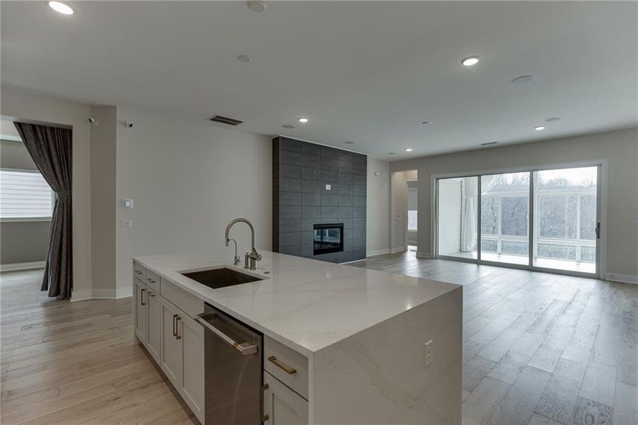 Furnished interior view inside a new home in The Retreat at Sterling on the Lake 48', Flowery Branch (Image 12).