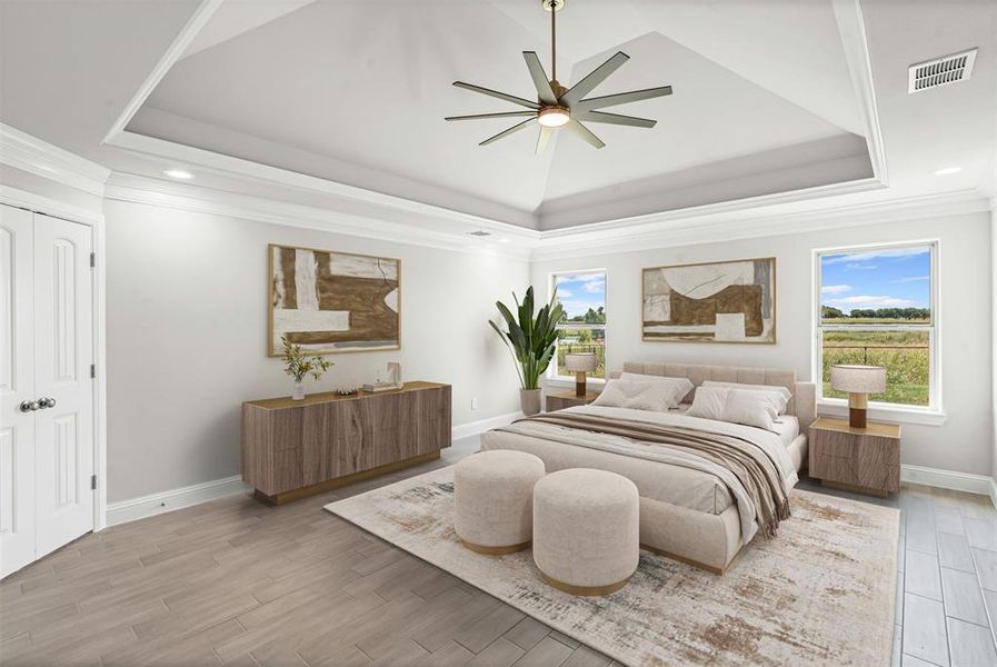 Furnished interior view inside a new home in , Godley (Image 13).