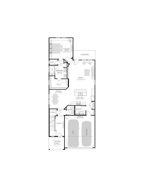 Oak Floorplan - Main level