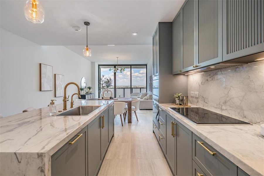 Furnished interior view inside a new home in The Ritz-Carlton Residences, Tampa (Image 9).