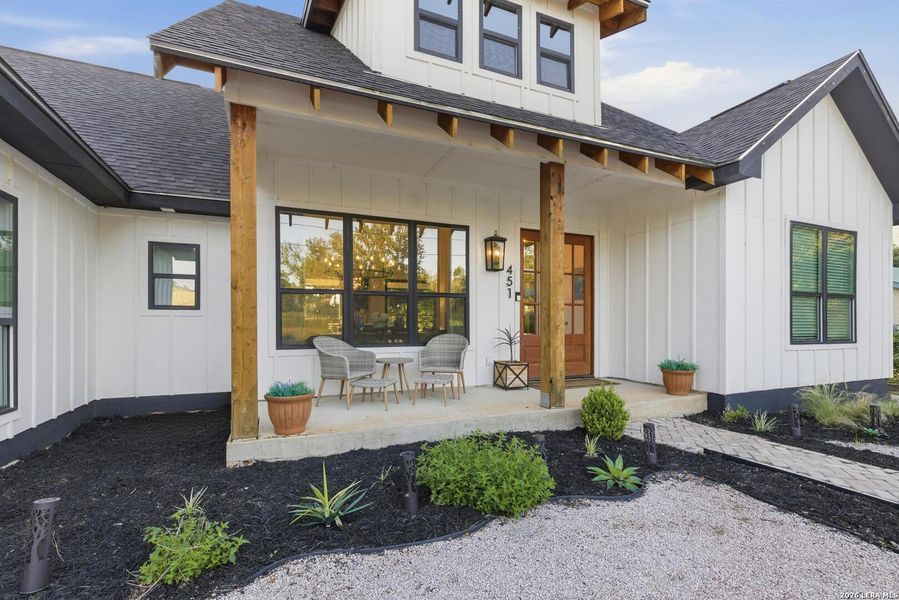 Exterior details and patio area of a home in , Kingsland (Image 27). Exterior details and patio area of a home in , Kingsland (Image 27).
