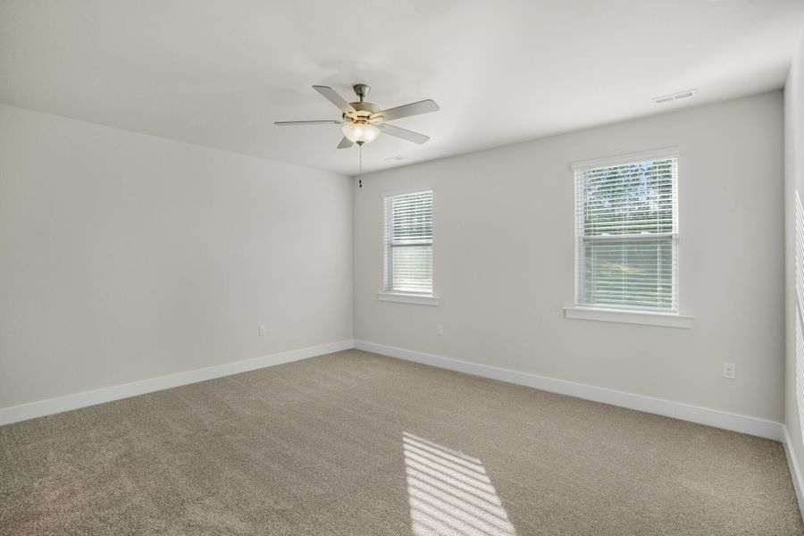 Representative unfurnished interior of a home built from the Allegheny by Mattamy Homes in McAlister Creek, Clayton (Image 19).