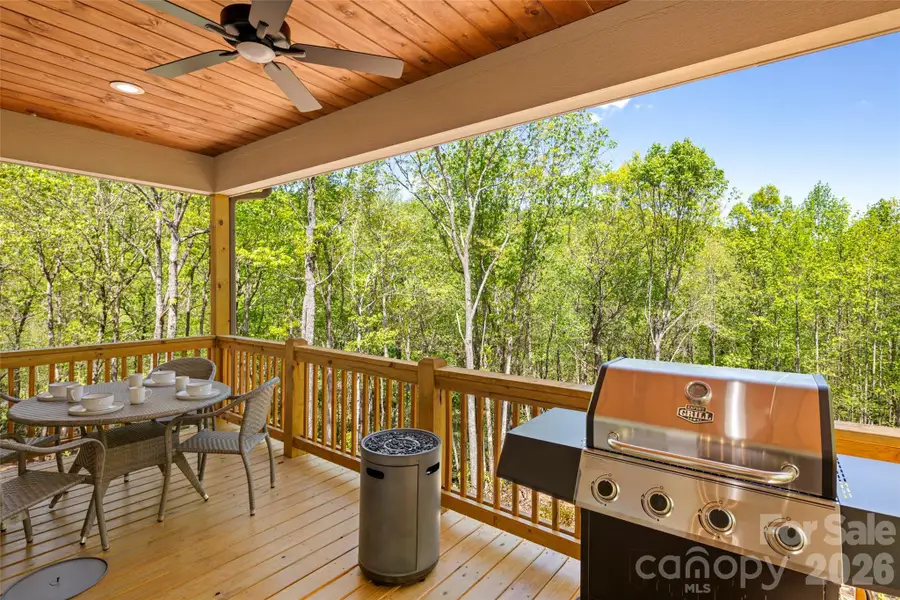 Exterior details and patio area of a home in , Black Mountain (Image 4).