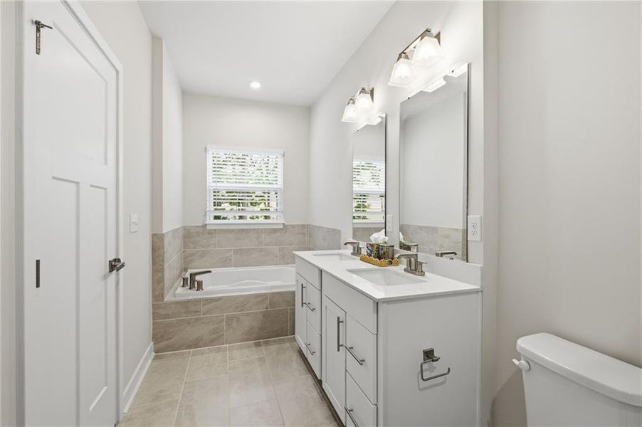 Furnished interior view inside a new home in , Sugar Hill (Image 35). Furnished interior view inside a new home in , Sugar Hill (Image 35).