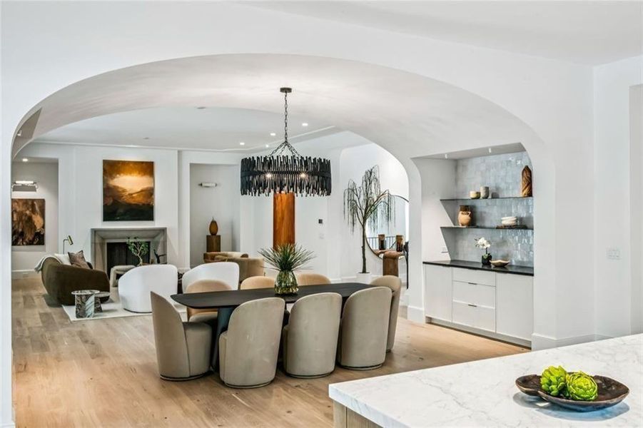 Furnished interior view inside a new home in , Atlanta (Image 8).