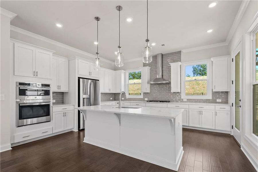Furnished interior view inside a new home in Palisades Single Family, Cumming (Image 13).