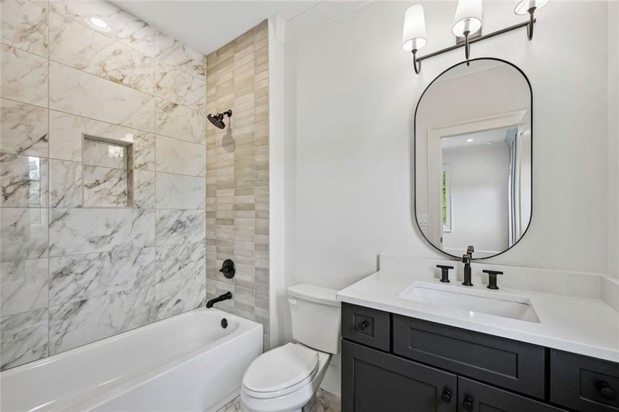 Furnished interior view inside a new home in , Roswell (Image 17).