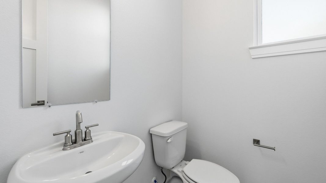 Representative furnished interior of a home built from the Paloma by Brightland Homes in Bridgeland Central, Cypress (Image 15).