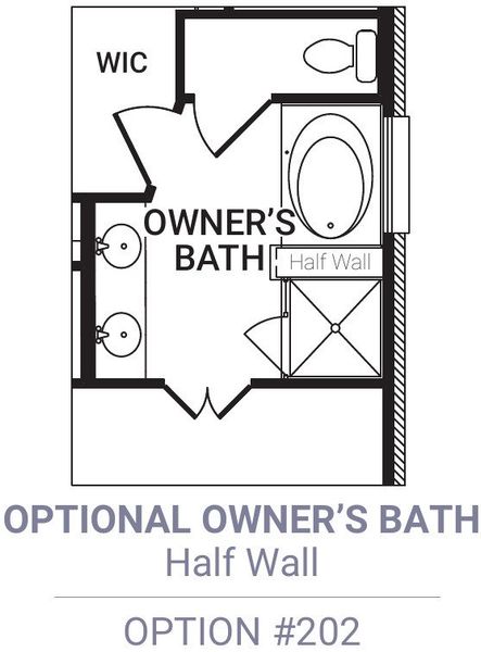 Master Bath – Tub Shower 1/2 Wall Master Bath – Tub Shower 1/2 Wall