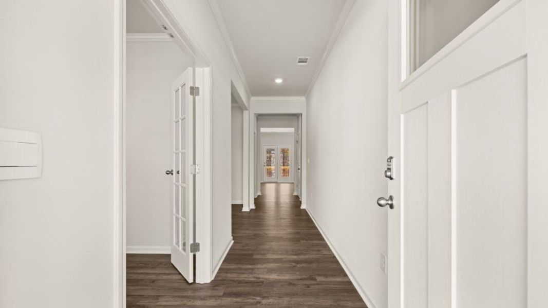 Spacious, unfurnished interior of a new home in Liberty Crossing, Braselton (Image 17). Spacious, unfurnished interior of a new home in Liberty Crossing, Braselton (Image 17).