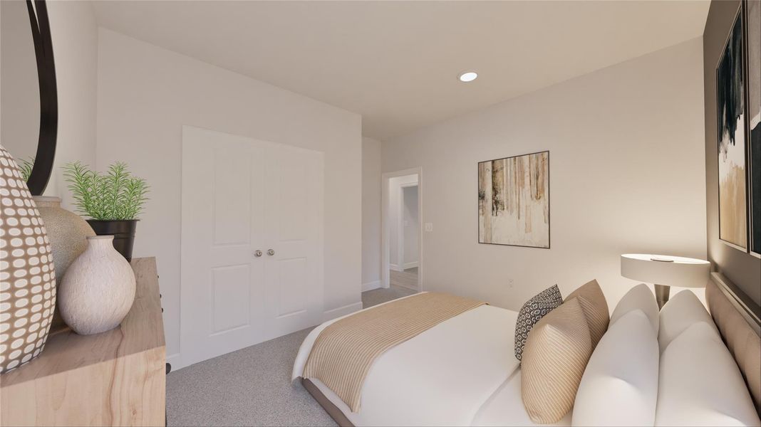 Furnished interior view inside a new home in Oakberry Trails, Waller (Image 14).