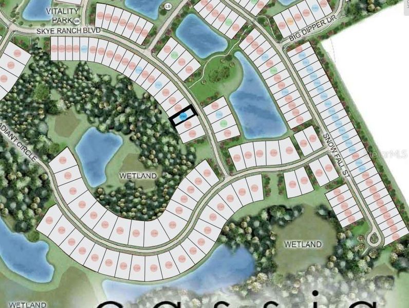Cassia at Skye Ranch ~ Site Map