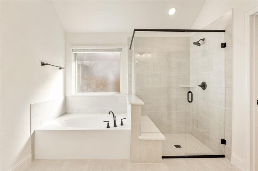 Furnished interior view inside a new home in Meadow Vista 60-65, Anna (Image 17). Furnished interior view inside a new home in Meadow Vista 60-65, Anna (Image 17).