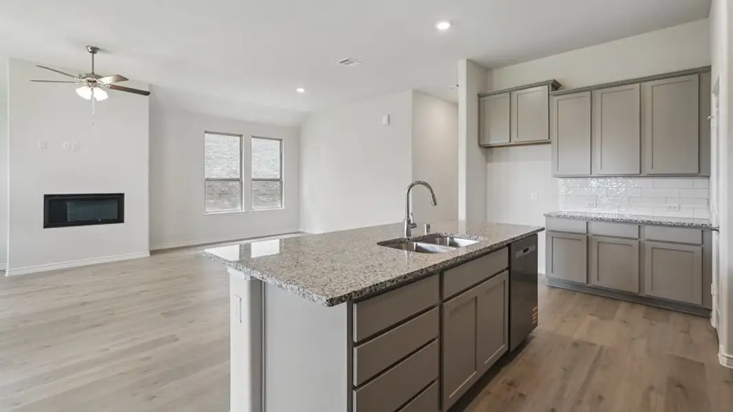 Furnished interior view inside a new home in Lakewood Trails, Forney (Image 5). Furnished interior view inside a new home in Lakewood Trails, Forney (Image 5).