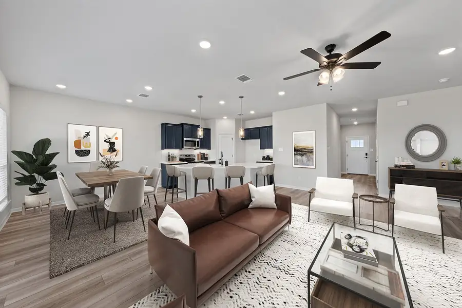 Representative furnished interior of a home built from the Sophie by Omega Builders in Hartrick Ranch, Temple (Image 4).