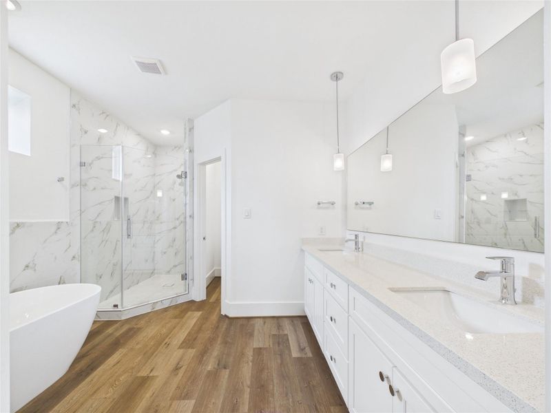 Furnished interior view inside a new home in , Houston (Image 9).