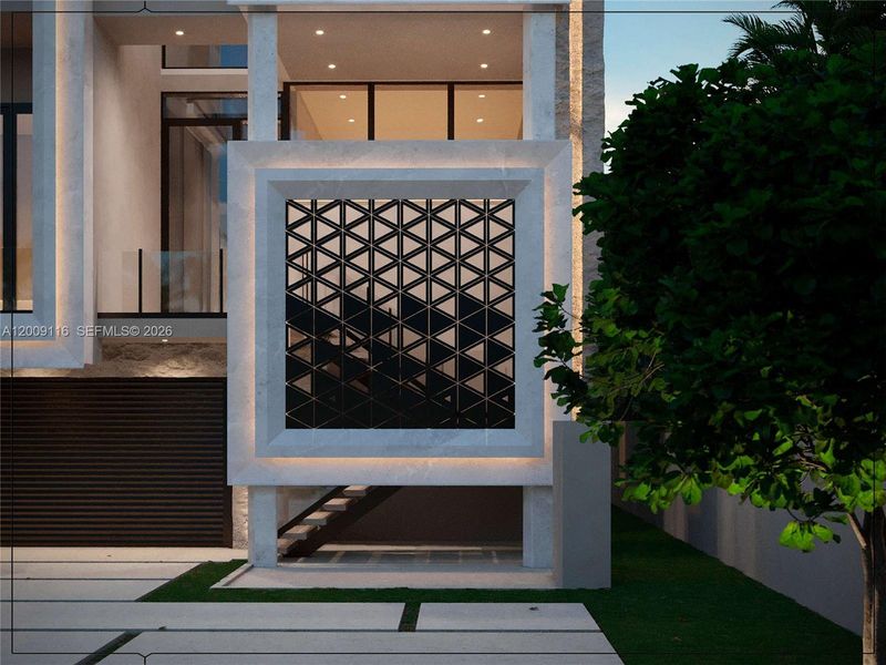 Exterior details and patio area of a home in , Golden Beach (Image 20).