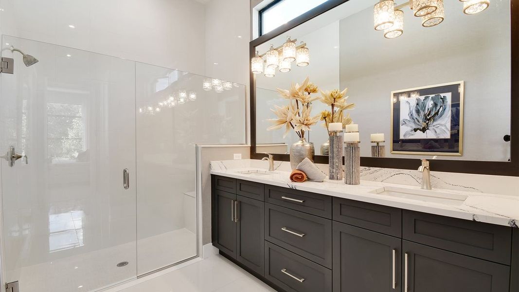 Furnished interior view inside a new home in Rivella, Port St. Lucie (Image 12).