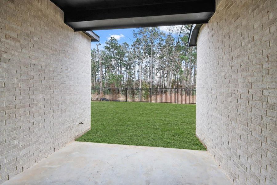 Exterior details and patio area of a home in Grand Central Park, Conroe (Image 3). Exterior details and patio area of a home in Grand Central Park, Conroe (Image 3).