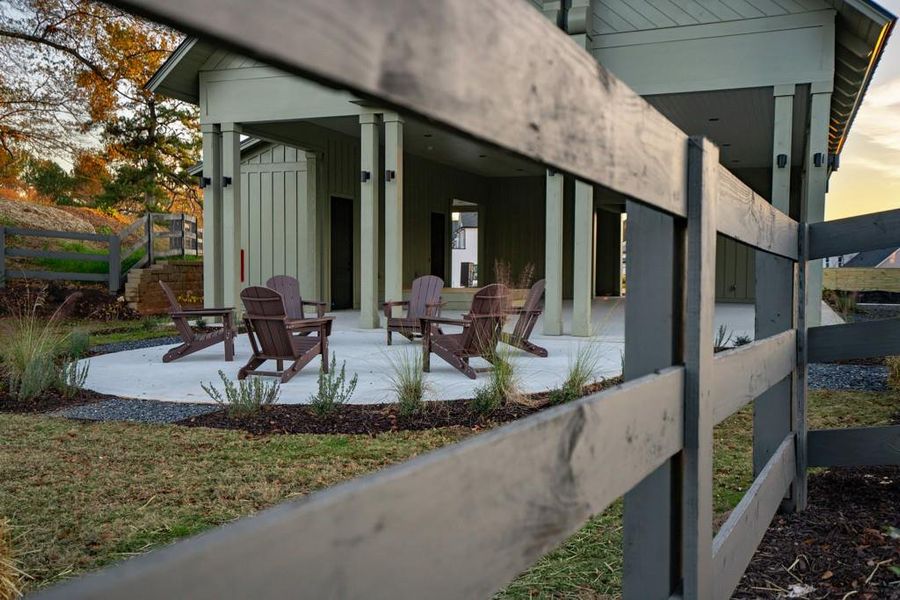 Exterior details and patio area of a home in Harmony, Auburn (Image 28). Exterior details and patio area of a home in Harmony, Auburn (Image 28).