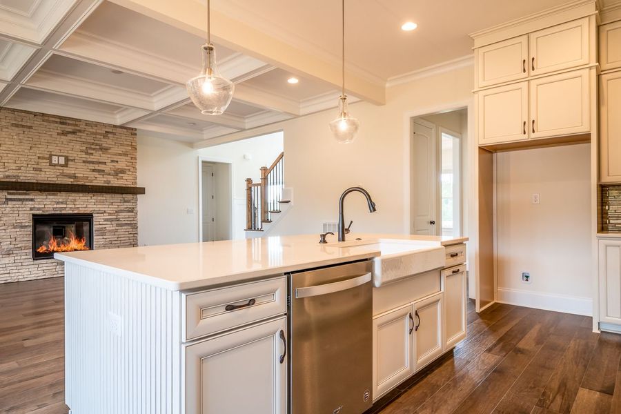 Representative furnished interior of a home built from the Harvard by Greybrook Homes in Deer Brook, Mooresville (Image 18).
